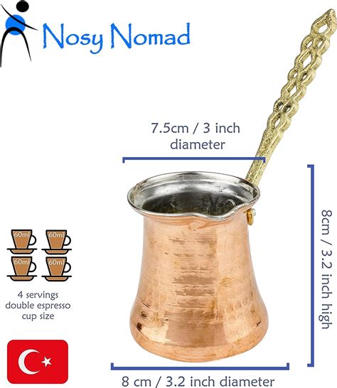 Ibrik Arabische Kaffeekanne Mit Griff Handgemachter Osmanischer