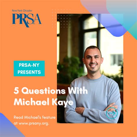 5 Questions With Michael Kaye From Okcupid Public Relations Society