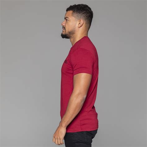 mens slim fit t shirt cotton stretch muscle gym casual crew neck tee size s xl ebay