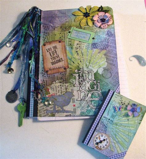 Altered Composition Notebook Group Swap Art Journal Cover Altered