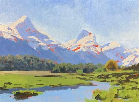 How To Paint A Mountain Landscape In Acrylics — Samuel Earp Artist