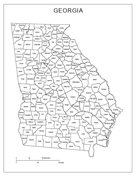 Printable Map Of Georgia Printable Maps