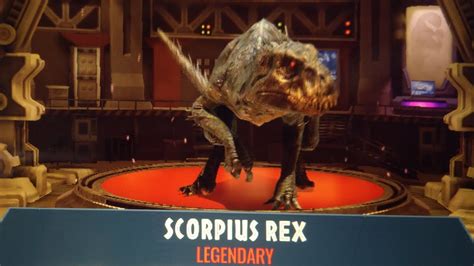 Scorpios Rex Unlocked Jurassic World Alive 28 Scorpius Rex E750