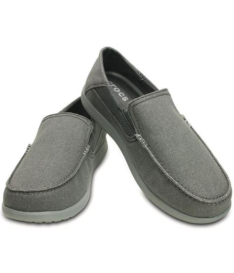 Explore our latest collection of the seasons most stylish men's shoes when you shop our new arrivals. Crocs Standard Fit Gray Canvas Shoes - Buy Crocs Standard ...
