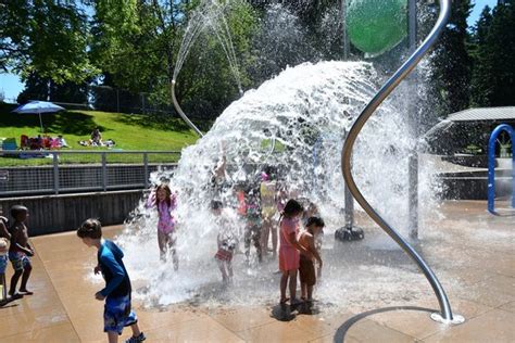 Scene In Edmonds Spray Park Opens With A Splash My Edmonds News