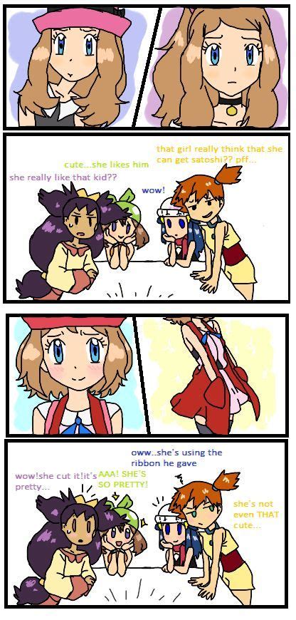 Pokemon Girls React To Serena Part By Queenbiitch On Deviantart Pokemon Kalos Pokemon Funny