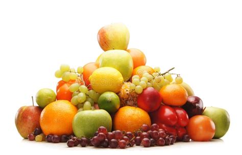 A Huge Pile Of Fresh Fruits And Vegetables Stock Image Image Of