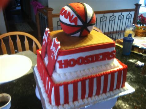 Indiana Hoosiers Basketball Birthday Cake