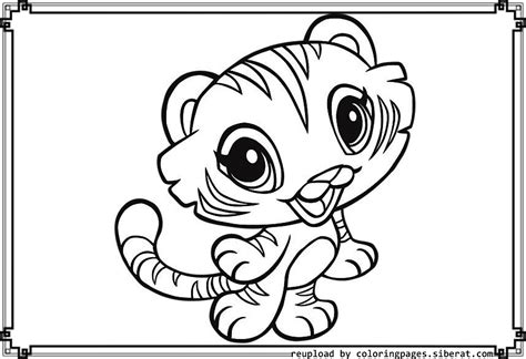 Tiger Cub Pictures To Color Nice Cute Baby Tiger Coloring Page