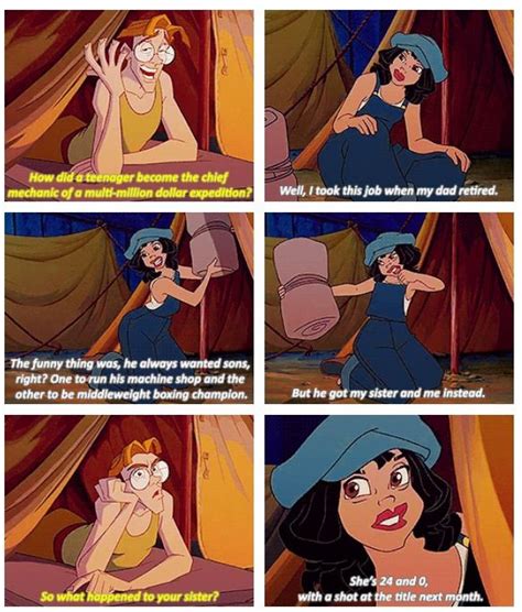 Milo And Audrey Disney Disney Memes Disney Pixar