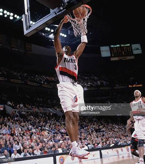 Scottie Pippen Of The Portland Trail Blazers Takes The Dunk Shot The