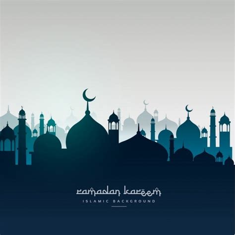 Mosques Silhouettes Vector Free Download