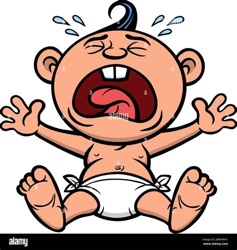 Cry Baby A Cartoon Illustration Of A Cry Baby Stock Vector Image And Art