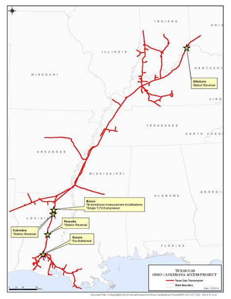 Texas Gas Seeks To Reverse Flow Of Pipeline From Oh To La Marcellus