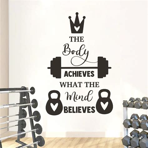 Wall Décor Wall Decals And Murals Fitness Wall Decal Workout Wall Decal
