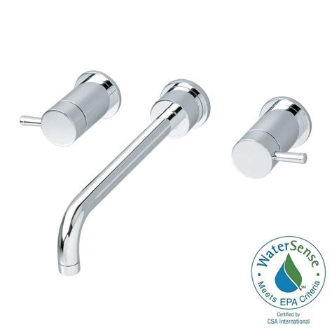 Widespread faucets give a touch of tradition and elegance to your sink and vanity. American Standard Serin Wall Mount 2-Handle Lavatory ...