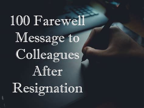 I remember that when i got to nyu, everyone was writing scripts. 100 Farewell Message to Colleagues After Resignation