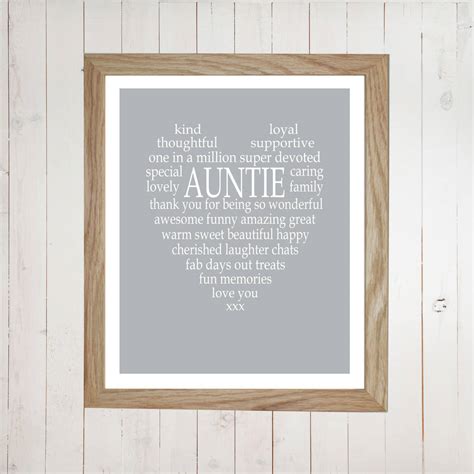 Give the new arrival personalized baby gifts like personalized baby blankets at bed bath & beyond. Personalised Aunty / Auntie / Uncle Print By Tilly Bob And ...