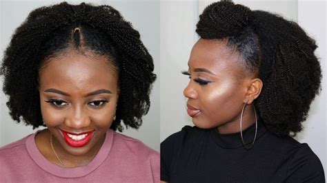 3.) band updo hairstyles for natural hair. EASY HAIRSTYLES FOR SHORT NATURAL 4C Hair Tutorial ...