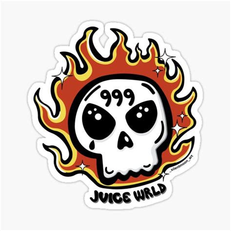 Copy Of Juice Wrld Red Sticker For Sale By Clarissa Redbubble
