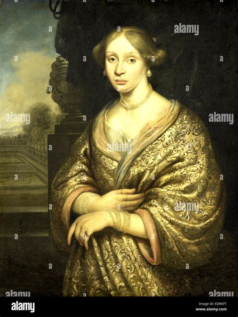 Portrait Of Petronella Van Der Burcht First Wife Of François Leidecker