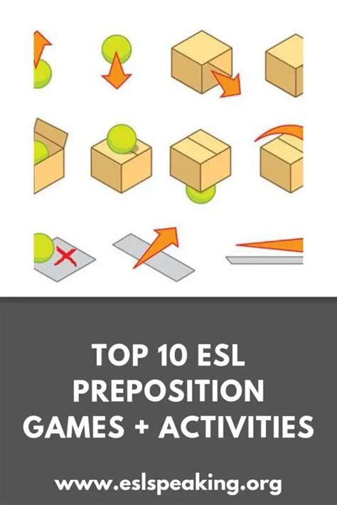 Preposition Games Esl Best Efl Prepositions Activities To Try Out