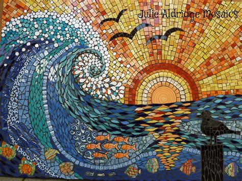 Sunset Wave By Julie Aldridge One Of The Most Beautiful Mosaics I