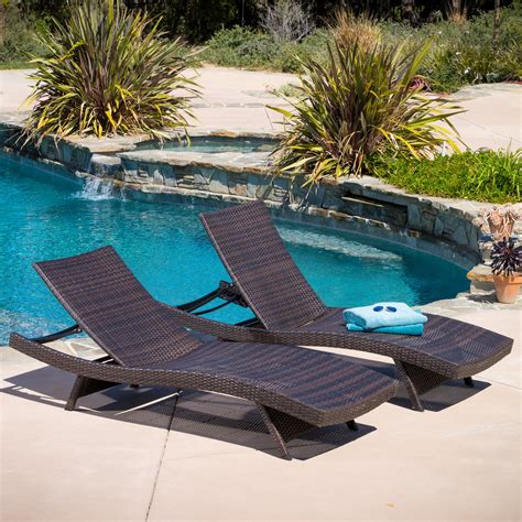 Christopher Knight Home Toscana Outdoor Brown Wicker Lounge Chairs Set