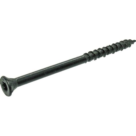 Deckmate 9 X 3 In Star Flat Head Wood Deck Screw In Black 5 Lbs