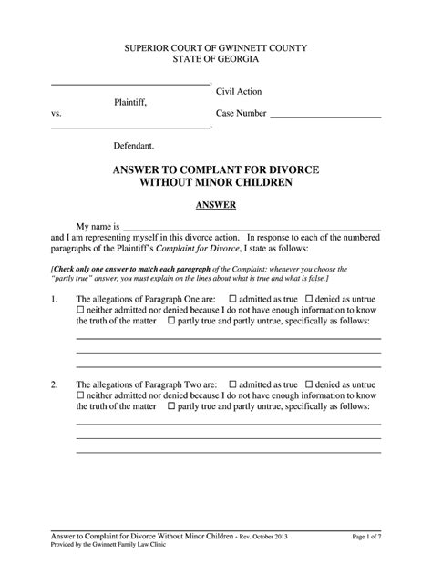 Sample Response To Divorce Petition Fill Out And Sign Online Dochub