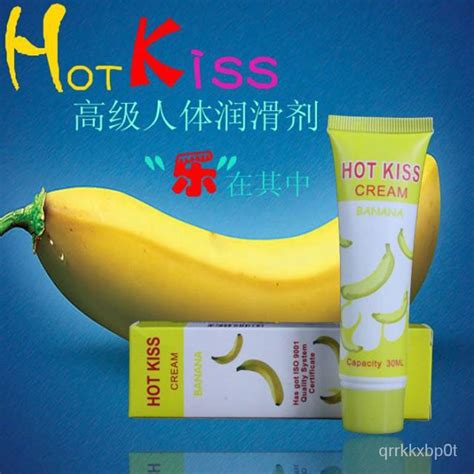 Hot Kiss Lubricant Banana Cream Edible Personal Body Grease Oral Vaginal Anal Lubricant For Sex
