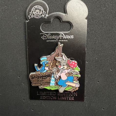 Disney Wdw Splash Mountain Th Anniversary Brer Rabbit D Slider Pin Le Antique Price