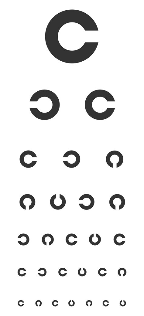 Free Printable Kindergarten Eye Chart Printable Templates