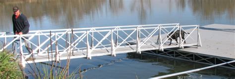 Dock building components at barr plastics. The Best built most cost effective Aluminum Gangways for ...