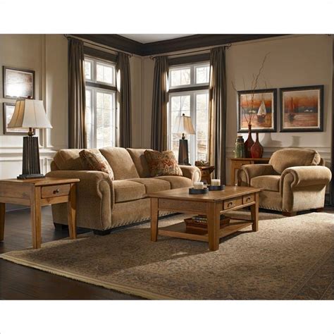Broyhill Cambridge Three Seat Sofa And Chair Set With Attic Heirlooms