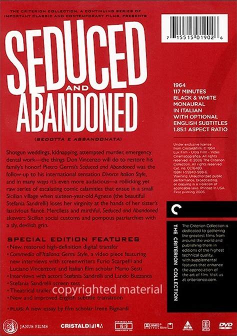 Seduced And Abandoned The Criterion Collection Dvd Dvd Empire