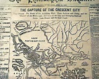 Capture of New Orleans... Civil War map.... - RareNewspapers.com