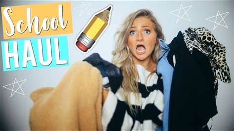 Back To School Clothing Haul 2018 Kalista Elaine Youtube