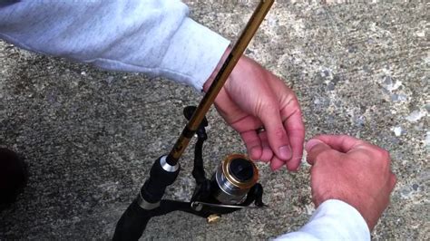 How To Put Fishing Line On A Spinning Reel Youtube