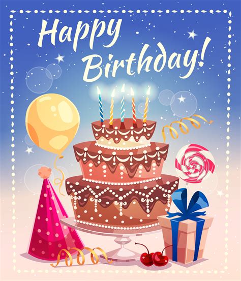 Happy Birthday Vector Illustration 471887 Vector Art At Vecteezy