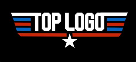 Editable Top Gun Logo Template