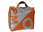 TOTE BAG ARANCIO E BEIGE. MODELLO AIRSTONE IN TELONE CAMION. | Shopper ...