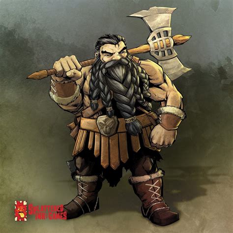 [OC] [ART] Balgruf the Dwarf Barbarian : DnD