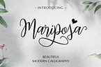 Mariposa Script Calligraphy Font - Dafont Free