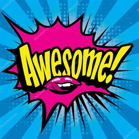 Pop Art Comics Icon Awesome Stock Vector Image By ©galamar 94510402
