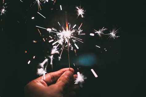 Free Stock Photo Of New Years Eve Sparkler Sparks