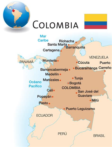 Ciencias Sociales Departamentos Y Capitales De Colombia Mapa De