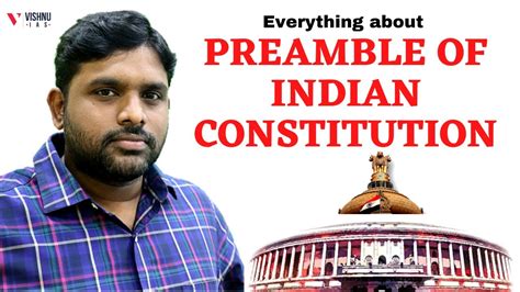 Explained Preamble Of Indian Constitution Indian Polity Upsc Youtube