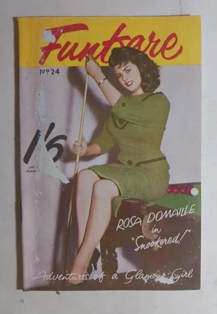 Funfare Magazine British 24 Rosa Domaille Snooker Pool Table Panty