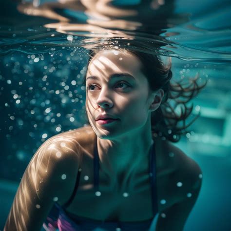 A Swimming Girl Underwater Ai Generated Artwork Nightcafe Creator